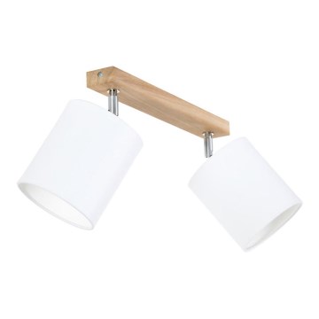 APRILLIA Spotlight 2xE27/25W/230V Oak/White