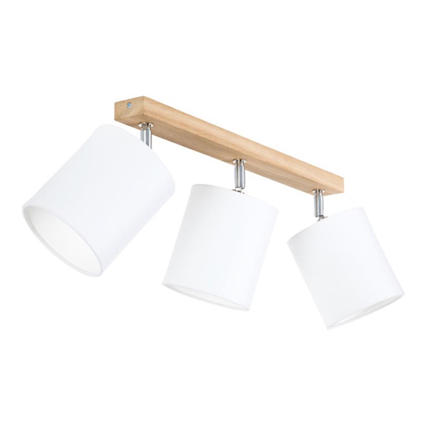 APRILLIA Spotlight 3xE27/25W/230V Oak/White