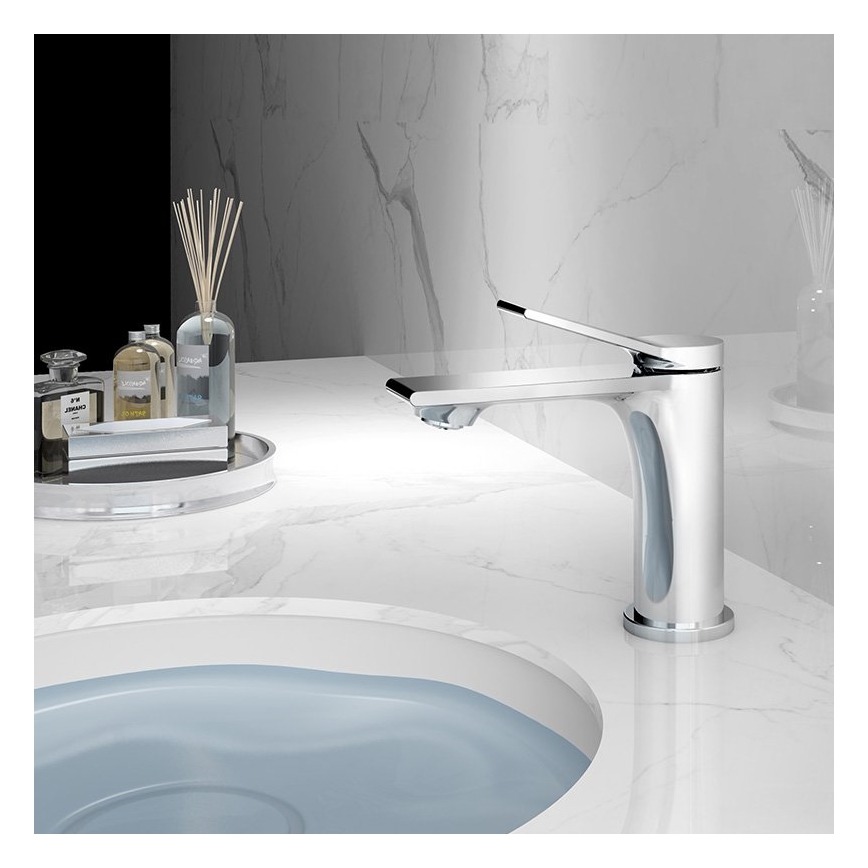 Aqualine - Basin tap BOLERO shiny chrome