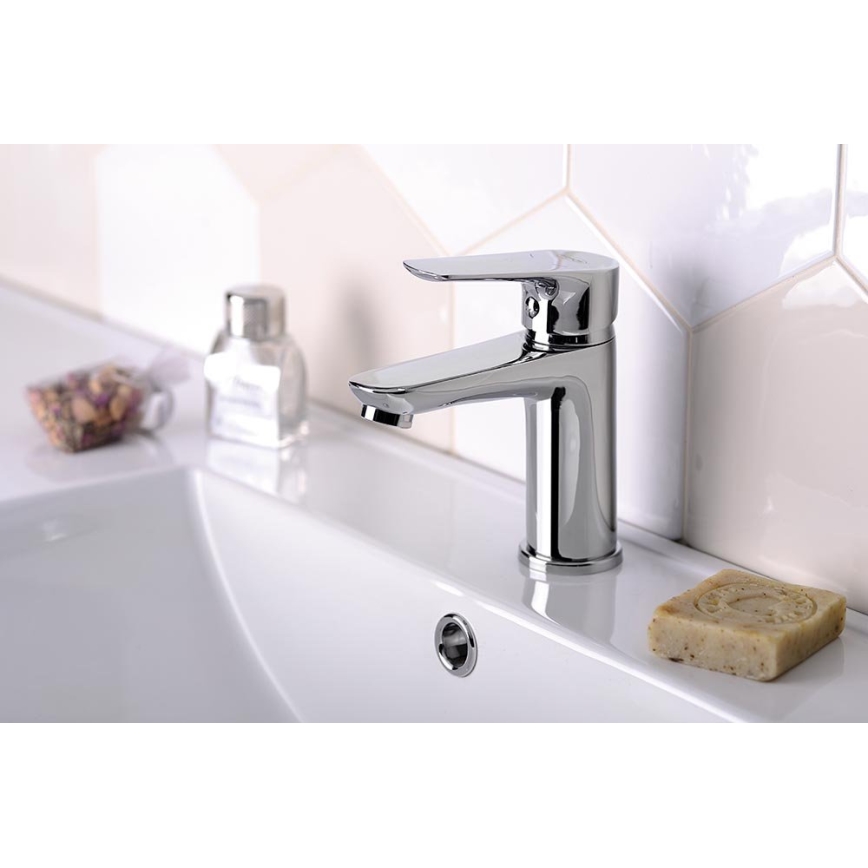 Aqualine - Basin tap LOTTA shiny chrome