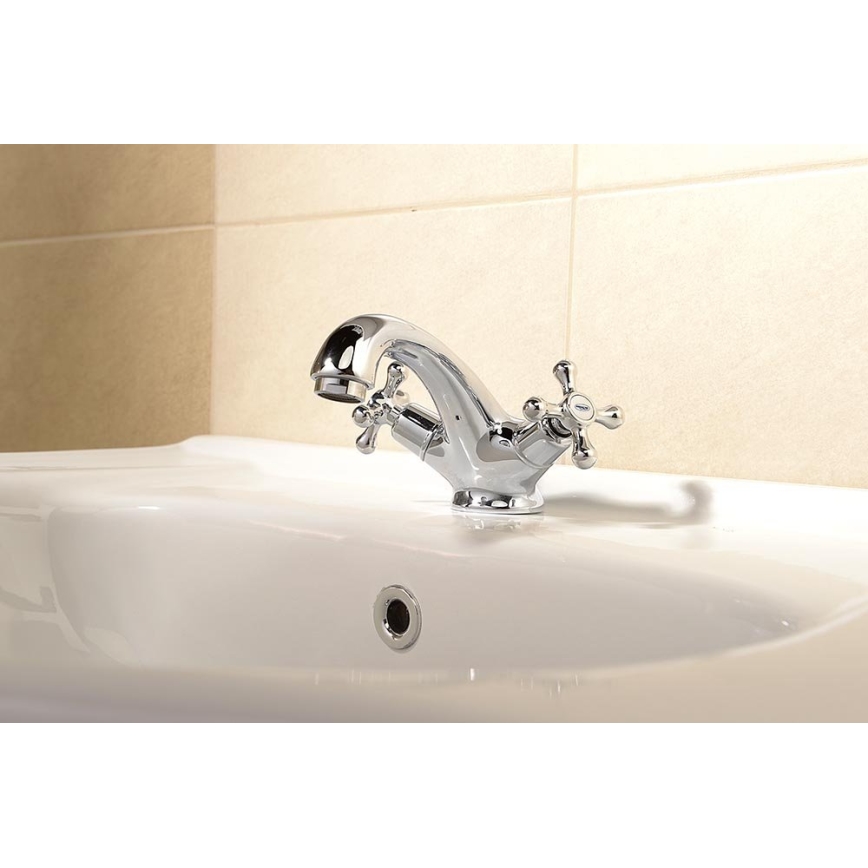 Aqualine - Basin tap VICTORIA shiny chrome