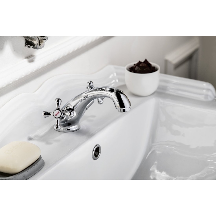 Aqualine - Basin tap VICTORIA shiny chrome