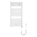 Aqualine - Bathroom electric radiator DIRECT-E 300W/230V 96 cm white straight