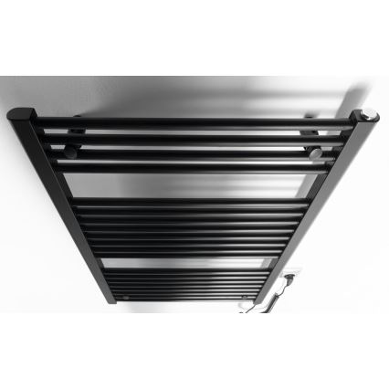 Aqualine - Bathroom electric radiator DIRECT-E 400W/230V 96 cm matte black straight