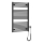 Aqualine - Bathroom electric radiator DIRECT-E 400W/230V 96 cm matte black straight