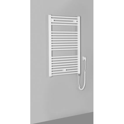 Aqualine - Bathroom electric radiator DIRECT-E 400W/230V 96 cm white straight