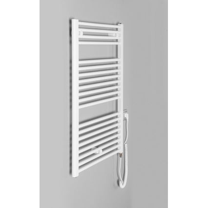 Aqualine - Bathroom electric radiator DIRECT-E 400W/230V 96 cm white straight