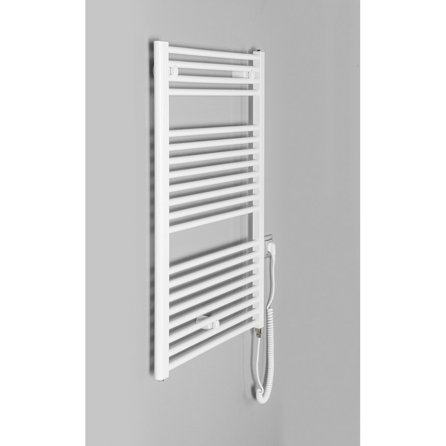 Aqualine - Bathroom electric radiator DIRECT-E 400W/230V 96 cm white straight