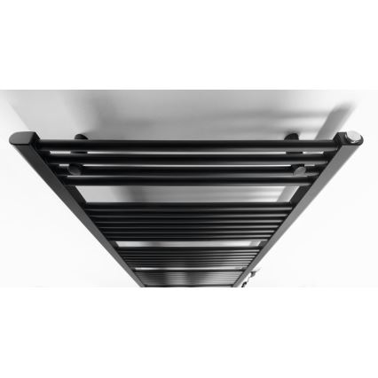 Aqualine - Bathroom electric radiator DIRECT-E 800W/230V 168 cm matte black straight