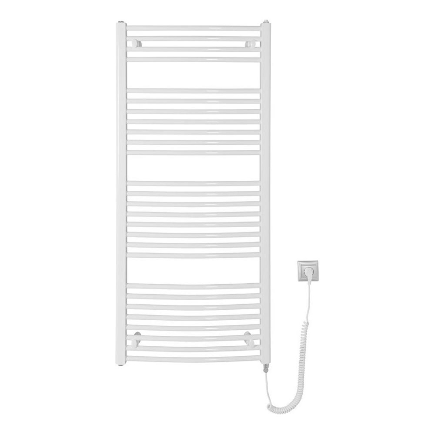 Aqualine - Bathroom electric radiator ORBIT-E 600W/230V 132 cm white round