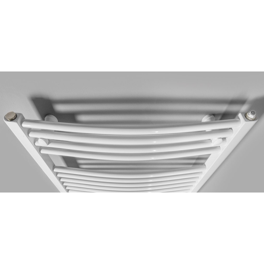 Aqualine - Bathroom electric radiator ORBIT-E 600W/230V 132 cm white round