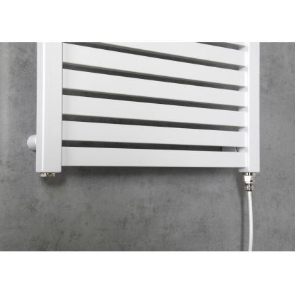 Aqualine - Bathroom electric radiator TONDI-E 300W/230V 97 cm white straight