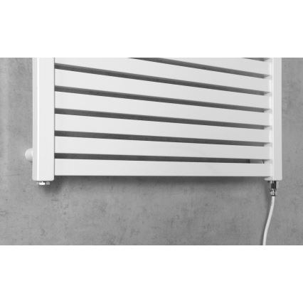 Aqualine - Bathroom electric radiator TONDI-E 400W/230V 97 cm white straight