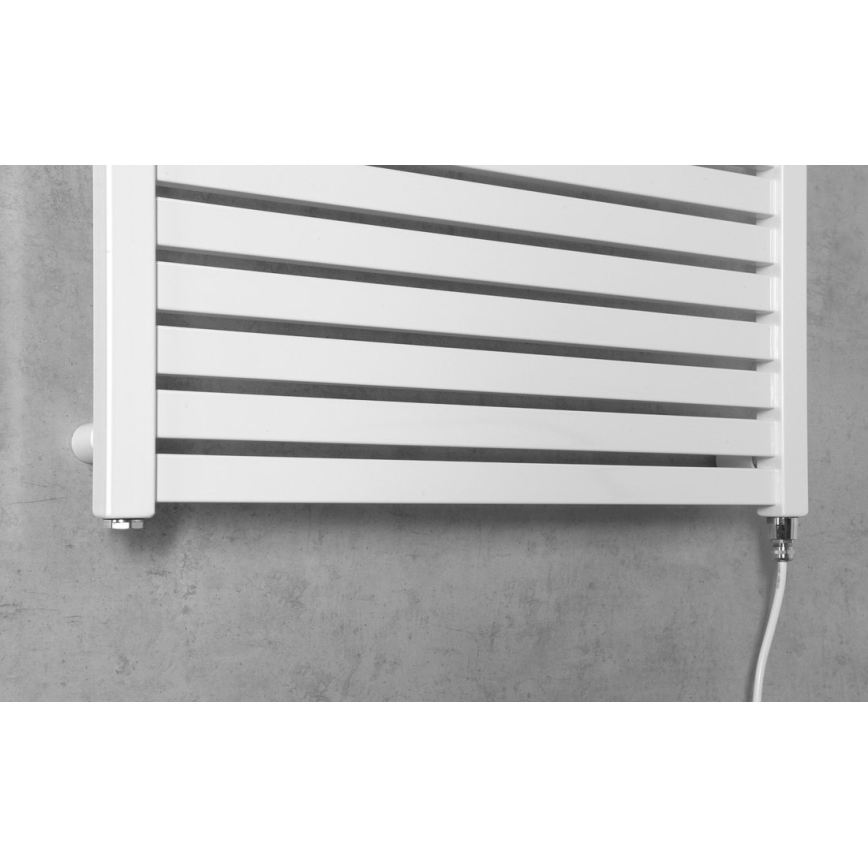 Aqualine - Bathroom electric radiator TONDI-E 400W/230V 97 cm white straight