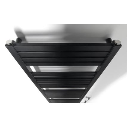 Aqualine - Bathroom electric radiator TONDI-E 500W/230V 133 cm matte black straight