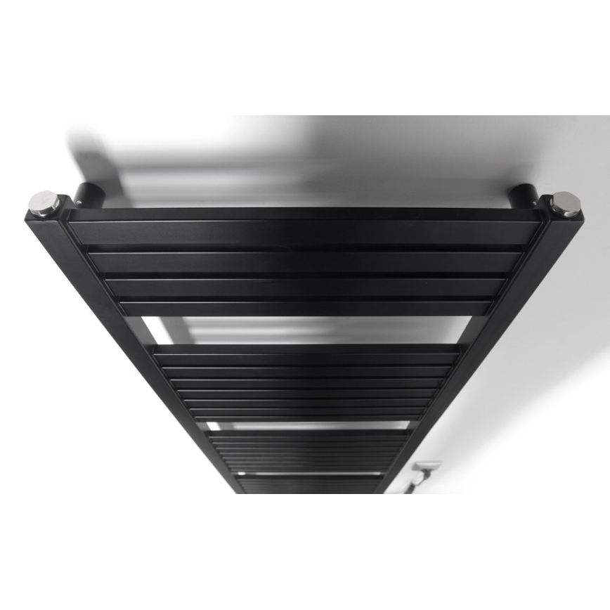 Aqualine - Bathroom electric radiator TONDI-E 500W/230V 133 cm matte black straight