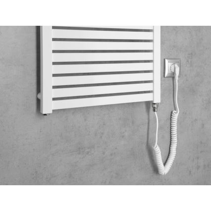 Aqualine - Bathroom electric radiator TONDI-E 500W/230V 133 cm white straight