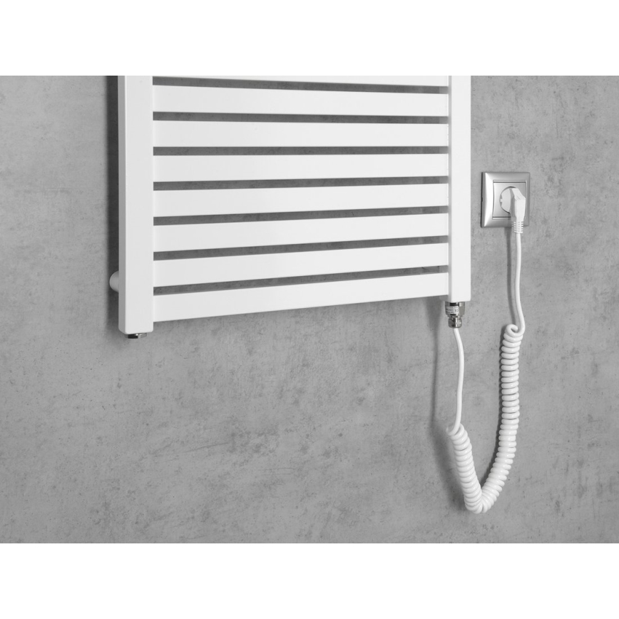 Aqualine - Bathroom electric radiator TONDI-E 500W/230V 133 cm white straight