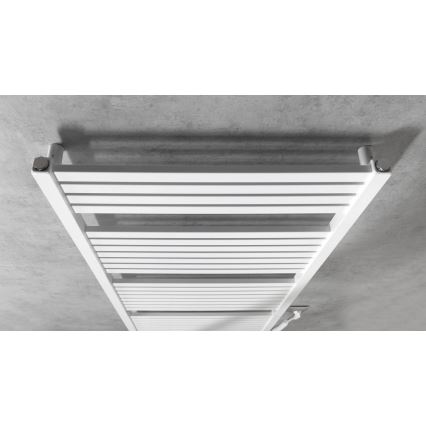 Aqualine - Bathroom electric radiator TONDI-E 800W/230V 169 cm white straight