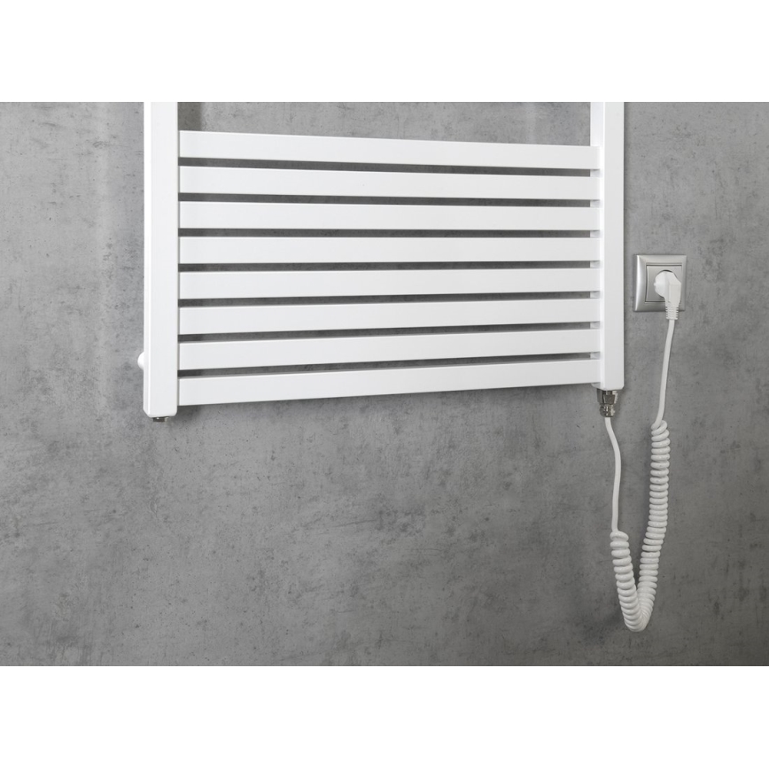 Aqualine - Bathroom electric radiator TONDI-E 800W/230V 169 cm white straight