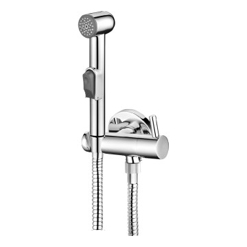 Aqualine - Bidet faucet with hand shower polished chrome