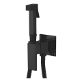 Aqualine - Bidet tap with shower for concealed installation matte black