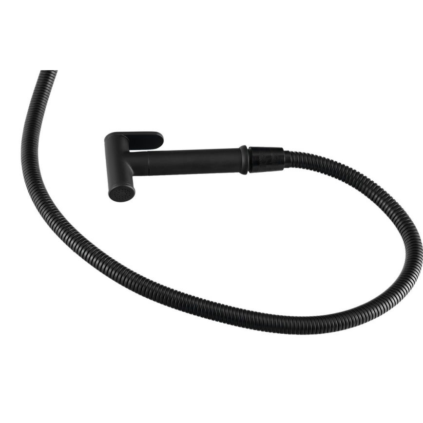 Aqualine - Bidet tap with shower for concealed installation matte black