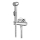 Aqualine - Bidet tap with shower shiny chrome