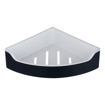 Aqualine - Corner shower shelf SAMBA 21,8x30 cm black