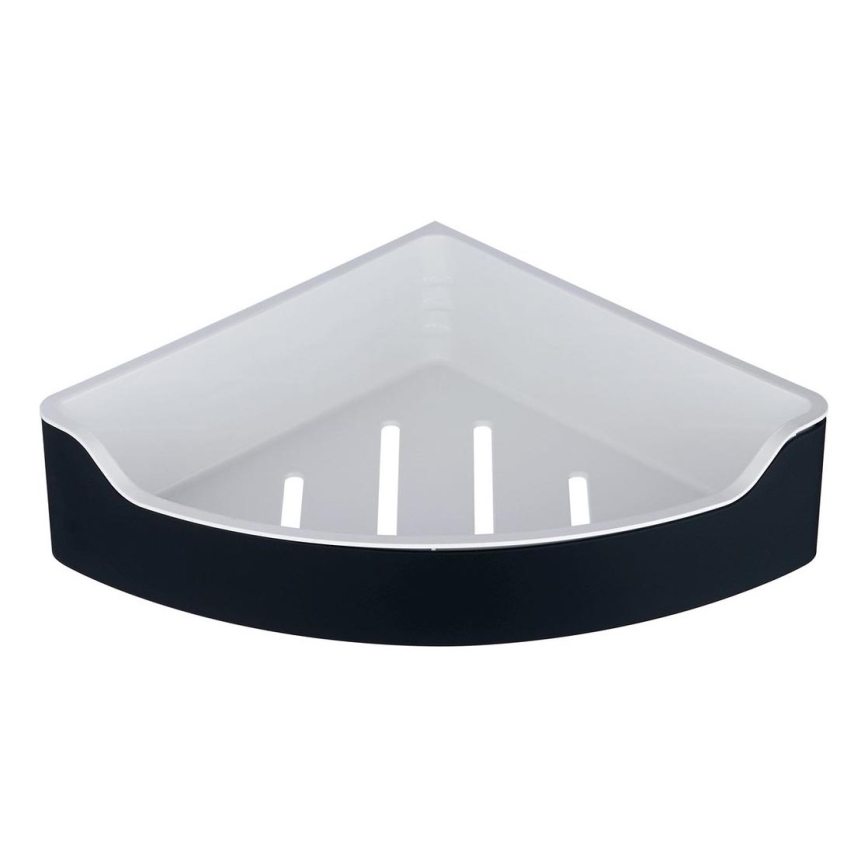 Aqualine - Corner shower shelf SAMBA 21,8x30 cm black