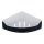 Aqualine - Corner shower shelf SAMBA 21,8x30 cm black