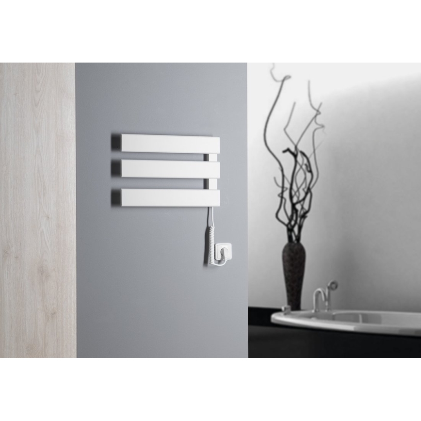 Aqualine - Electric towel rail ELVIS 50W/230V 34,2 cm white right