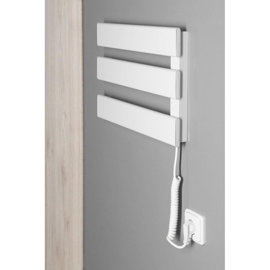 Aqualine - Electric towel rail ELVIS 50W/230V 34,2 cm white right