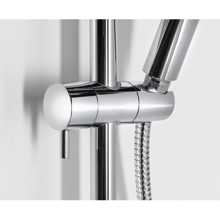 Aqualine - FARRAO Shower Set with Mixer, Polished Chrome