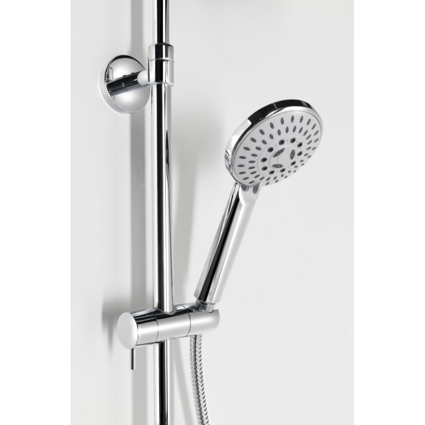 Aqualine - FARRAO Shower Set with Mixer, Polished Chrome