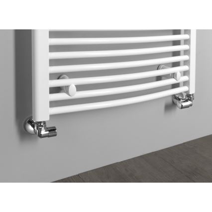 Aqualine - FIRST Right-Hand Angle Valve Connection Set, Polished Chrome