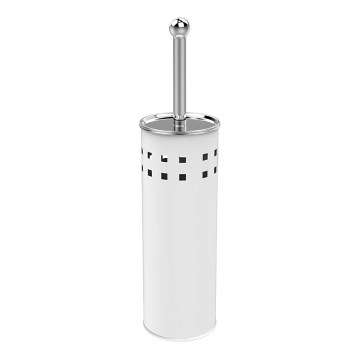 Aqualine - Freestanding toilet brush SIMPLE LINE white/shiny chrome