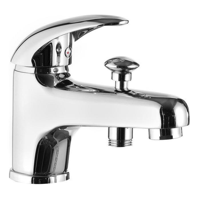 Aqualine - KASIOPEA 17 cm Basin Mixer with Diverter, Polished Chrome