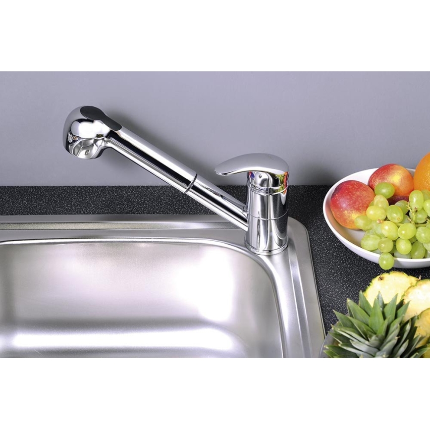 Aqualine - KASIOPEA 20 cm Kitchen Faucet, Polished Chrome