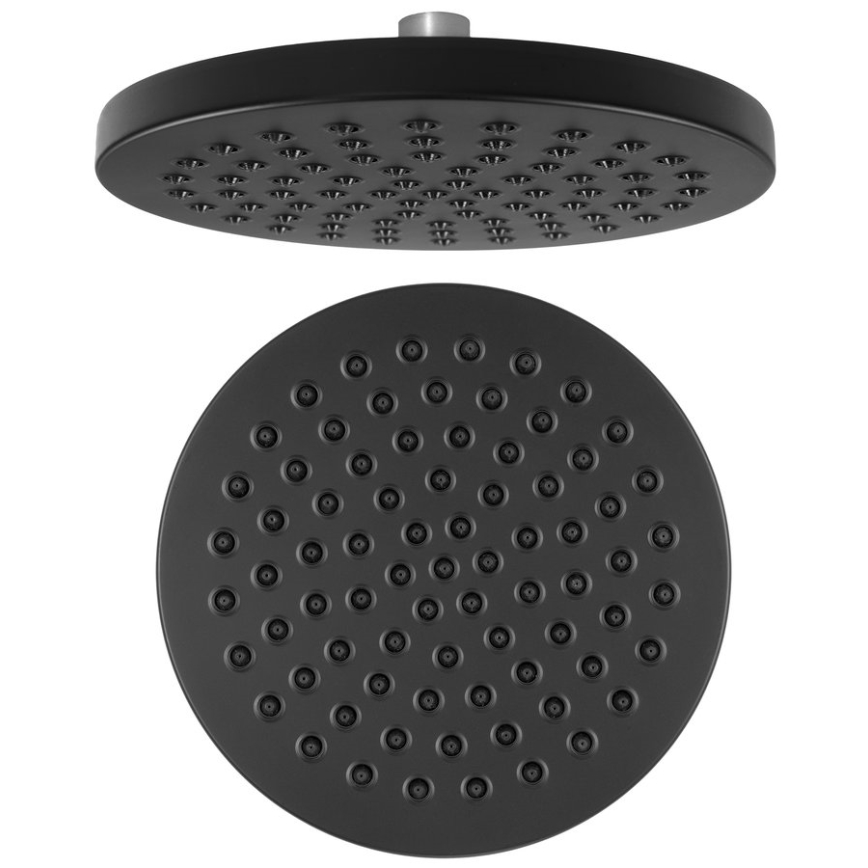 Aqualine - Overhead shower d. 20 cm matte black
