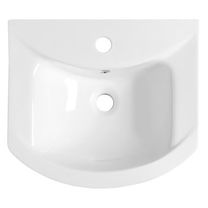Aqualine - Recessed washbasin ZERO 45,5x40 cm ceramic/white