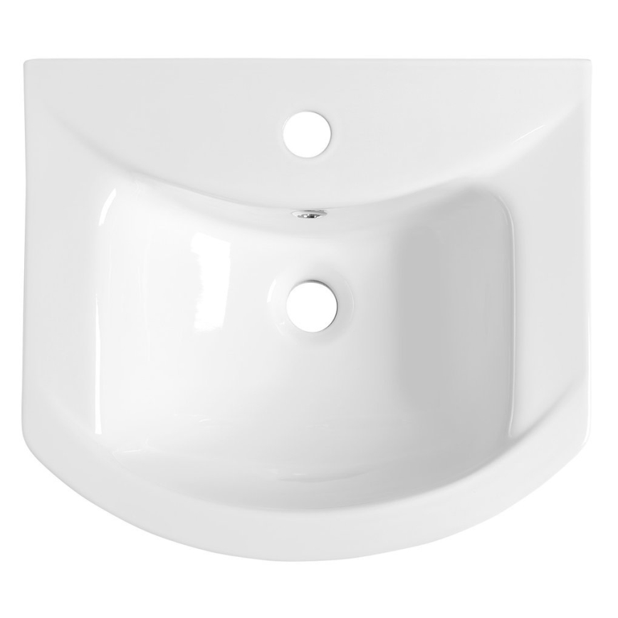 Aqualine - Recessed washbasin ZERO 45,5x40 cm ceramic/white
