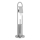 Aqualine - SAMBA Freestanding Toilet Brush with Toilet Paper Holder, 80 x 22 cm, Polished Chrome