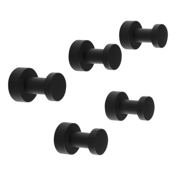 Aqualine - SET 5x Wall hook SAMBA matte black