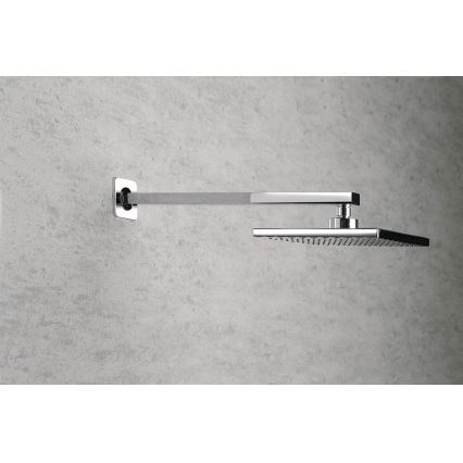 Aqualine - Shower arm angular 40,4 cm shiny chrome