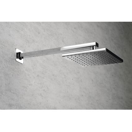 Aqualine - Shower arm angular 40,4 cm shiny chrome