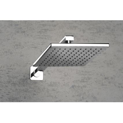 Aqualine - Shower arm angular 40,4 cm shiny chrome
