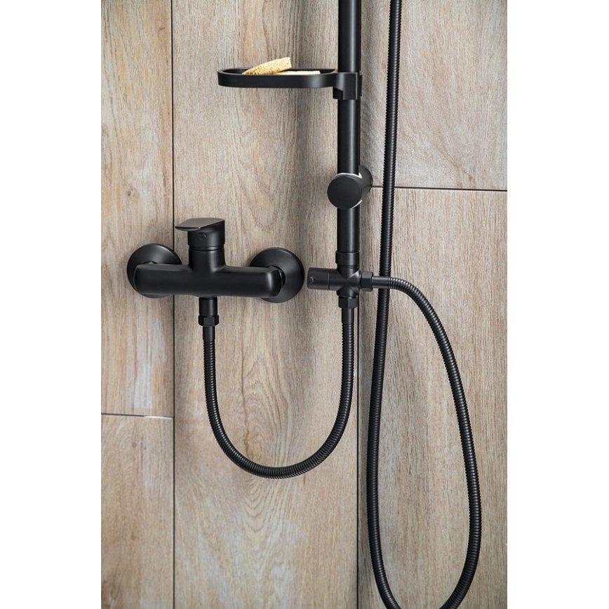 Aqualine - Shower set KERA matte black