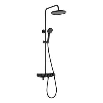 Aqualine - Shower set with tap and additional mini tap FARRAO matte black
