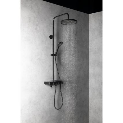 Aqualine - Shower set with tap and additional mini tap FARRAO matte black